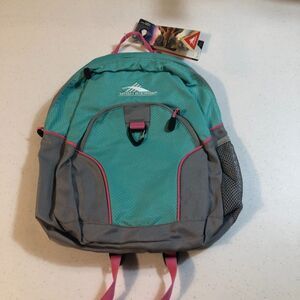 NWT High Sierra Kids Mini Loop Backpack Bag Turquoise Water Repellent Kidcore